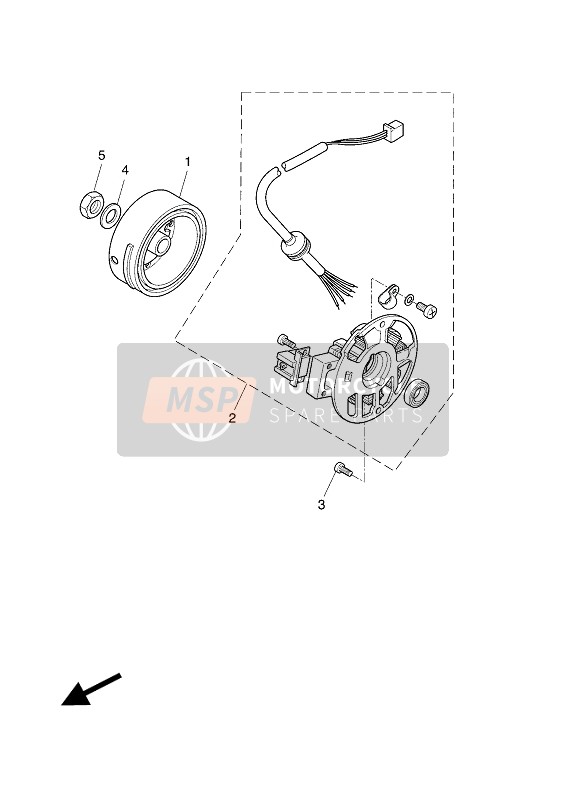 Yamaha NS50 2016 Generator voor een 2016 Yamaha NS50